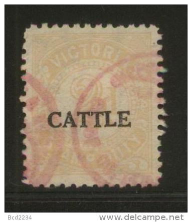 AUSTRALIA VICTORIA CATTLE REVENUE 1951 2D BROWN BF#40 - Revenue Stamps