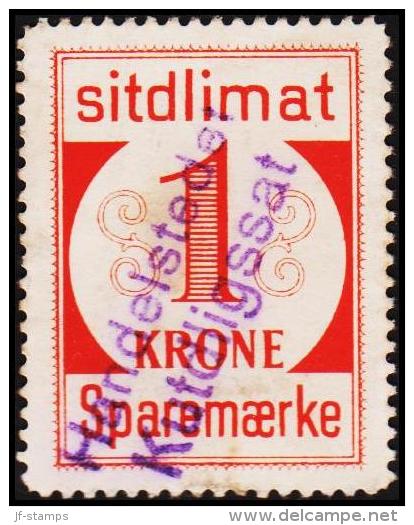 1939. Sparemærke Sitdlimat. 1 Kr. Handelsstedet Kutdligssat.  (Michel: ) - JF127616 - Pacchi Postali