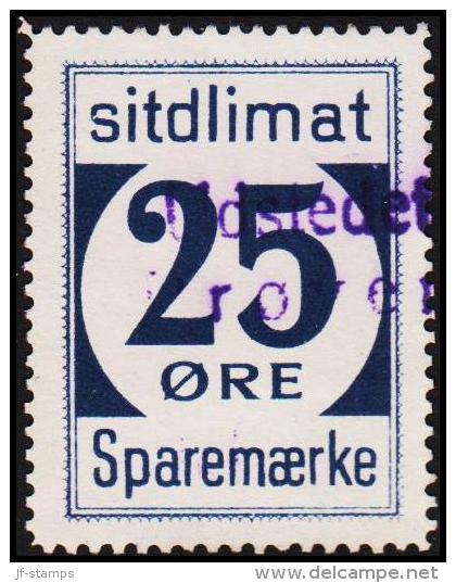 1939. Sparemærke Sitdlimat. 25 ØRE Udstedet Prøven.  (Michel: ) - JF127634 - Paquetes Postales