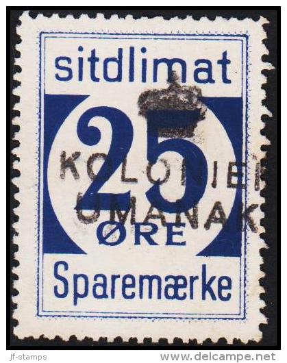 1939. Sparemærke Sitdlimat. 25 ØRE KOLONIEN UMANAK.  (Michel: ) - JF127669 - Spoorwegzegels