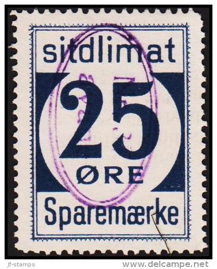 1939. Sparemærke Sitdlimat. 25 ØRE. Nr. 37 Avane.  (Michel: ) - JF127730 - Parcel Post