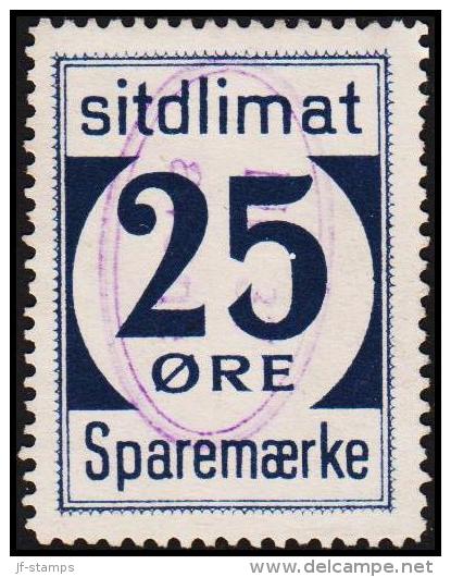 1939. Sparemærke Sitdlimat. 25 ØRE. Nr. 37 Avane.  (Michel: ) - JF127732 - Pacchi Postali
