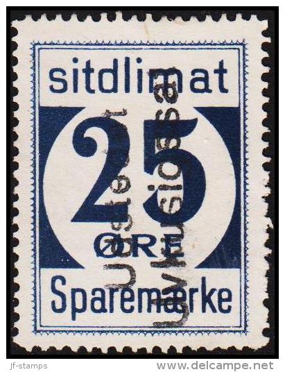 1939. Sparemærke Sitdlimat. 25 ØRE Udstedet Uvkusigssat.  (Michel: ) - JF127694 - Paketmarken