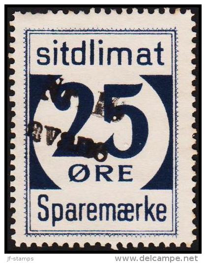 1939. Sparemærke Sitdlimat. 25 ØRE Nr. 16 Avane.  (Michel: ) - JF127720 - Colis Postaux