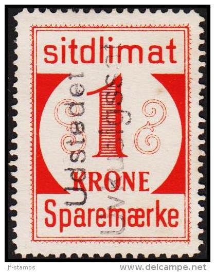 1939. Sparemærke Sitdlimat. 1 Kr. Udstedet Uvkusigssat.  (Michel: ) - JF127709 - Parcel Post