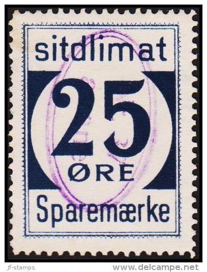 1939. Sparemærke Sitdlimat. 25 ØRE. Nr. 37 Avane.  (Michel: ) - JF127726 - Parcel Post