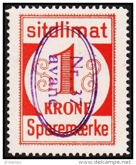 1939. Sparemærke Sitdlimat. 1 Kr. Nr. 37 Avane. LUX (Michel: ) - JF127723 - Colis Postaux