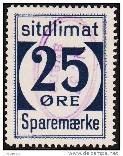 1939. Sparemærke Sitdlimat. 25 ØRE. Nr. 37 Avane.  (Michel: ) - JF127731 - Paquetes Postales