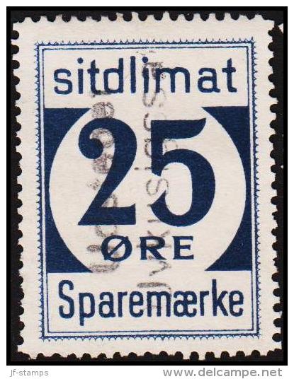 1939. Sparemærke Sitdlimat. 25 ØRE Udstedet Uvkusigssat.  (Michel: ) - JF127696 - Paketmarken