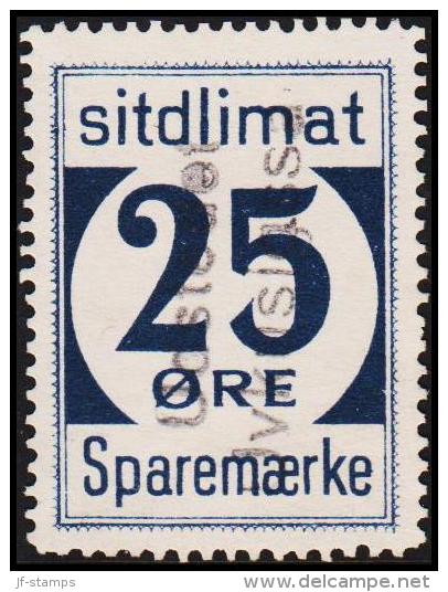 1939. Sparemærke Sitdlimat. 25 ØRE Udstedet Uvkusigssat.  (Michel: ) - JF127699 - Parcel Post