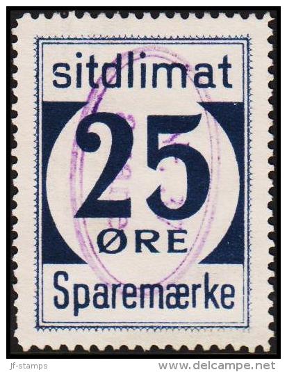 1939. Sparemærke Sitdlimat. 25 ØRE. Nr. 37 Avane.  (Michel: ) - JF127724 - Paketmarken