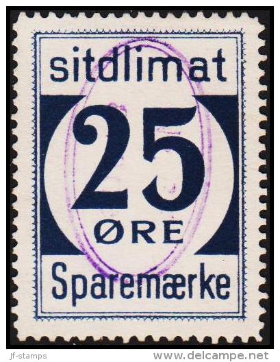 1939. Sparemærke Sitdlimat. 25 ØRE. Nr. 37 Avane.  (Michel: ) - JF127727 - Parcel Post
