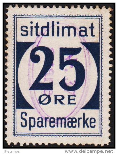 1939. Sparemærke Sitdlimat. 25 ØRE. Nr. 37 Avane.  (Michel: ) - JF127728 - Parcel Post