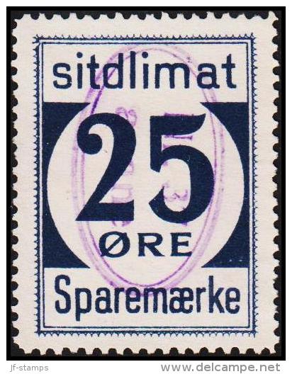 1939. Sparemærke Sitdlimat. 25 ØRE. Nr. 37 Avane.  (Michel: ) - JF127733 - Pacchi Postali