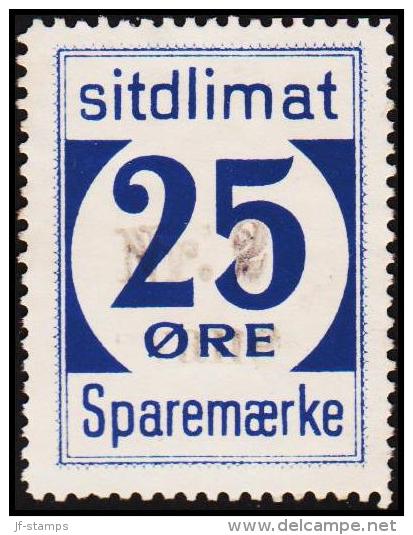 1939. Sparemærke Sitdlimat. 25 ØRE Nr. 2 Avane.  (Michel: ) - JF127788 - Spoorwegzegels