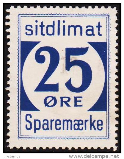 1939. Sparemærke Sitdlimat. 25 ØRE Nr. 2 Avane.  (Michel: ) - JF127784 - Pacchi Postali