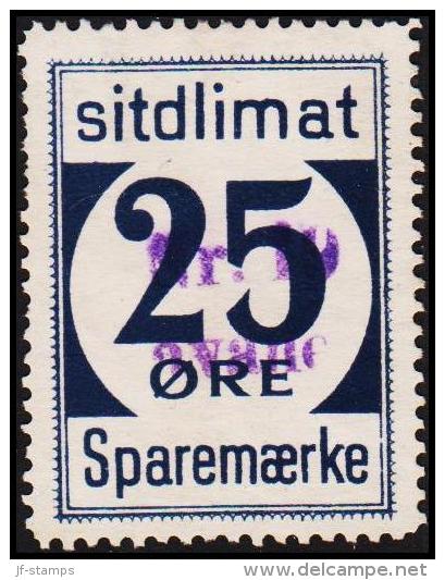 1939. Sparemærke Sitdlimat. 25 ØRE Nr. 19 Avane.  (Michel: ) - JF127757 - Paketmarken