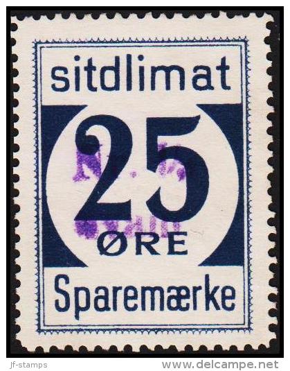 1939. Sparemærke Sitdlimat. 25 ØRE Nr. 19 Avane.  (Michel: ) - JF127756 - Pacchi Postali