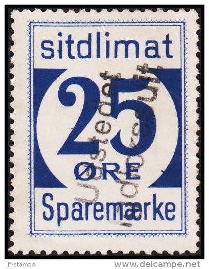 1939. Sparemærke Sitdlimat. 25 ØRE Udstedet Igdlorssuit. (Michel: ) - JF127811 - Colis Postaux