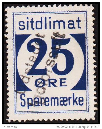 1939. Sparemærke Sitdlimat. 25 ØRE Udstedet Igdlorssuit. (Michel: ) - JF127841 - Paketmarken