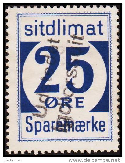 1939. Sparemærke Sitdlimat. 25 ØRE Udstedet Igdlorssuit. (Michel: ) - JF127844 - Parcel Post