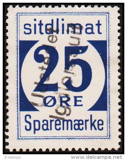 1939. Sparemærke Sitdlimat. 25 ØRE Udstedet Igdlorssuit. (Michel: ) - JF127809 - Parcel Post