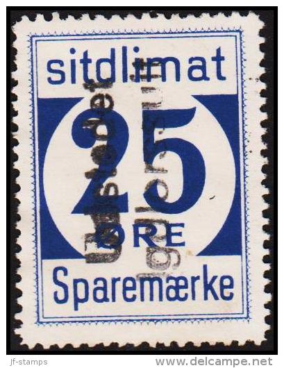 1939. Sparemærke Sitdlimat. 25 ØRE Udstedet Igdlorssuit. (Michel: ) - JF127839 - Spoorwegzegels