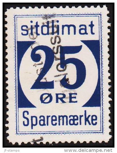 1939. Sparemærke Sitdlimat. 25 ØRE Udstedet Igdlorssuit. (Michel: ) - JF127846 - Parcel Post