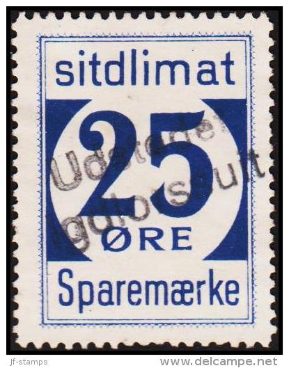 1939. Sparemærke Sitdlimat. 25 ØRE Udstedet Igdlorssuit. (Michel: ) - JF127838 - Pacchi Postali