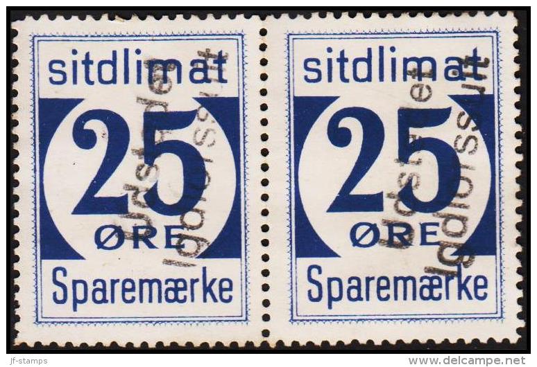 1939. Sparemærke Sitdlimat. 2x 25 ØRE Udstedet Igdlorssuit. (Michel: ) - JF127799 - Colis Postaux