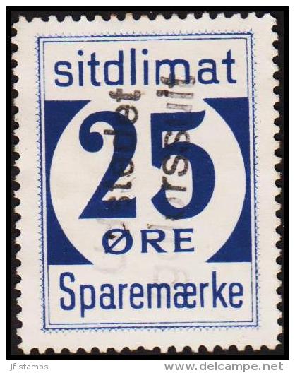 1939. Sparemærke Sitdlimat. 25 ØRE Udstedet Igdlorssuit. (Michel: ) - JF127836 - Spoorwegzegels