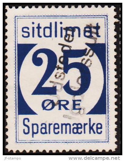 1939. Sparemærke Sitdlimat. 25 ØRE Udstedet Igdlorssuit. (Michel: ) - JF127837 - Spoorwegzegels