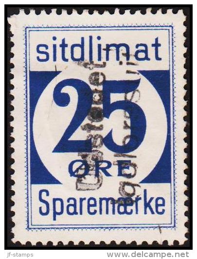 1939. Sparemærke Sitdlimat. 25 ØRE Udstedet Igdlorssuit. (Michel: ) - JF127840 - Paketmarken