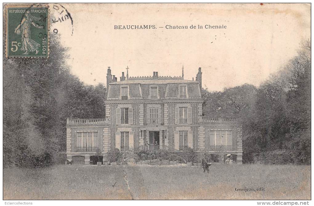 Beauchamps         80     Château De La Chenaie (déchirure 2 Cms) - Autres & Non Classés