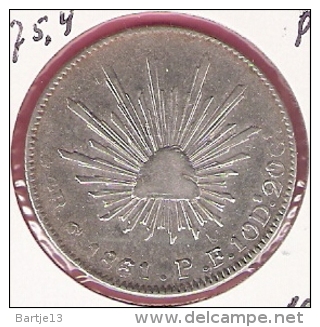 MEXICO 4 REAL 1861PF SILVER KM375.4 - México