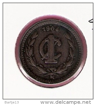 MEXICO 1 CENTAVO 1904M KM394.1 - Mexique