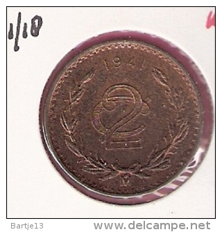 MEXICO 2 CENTAVOS 1941 KM419 - Mexique