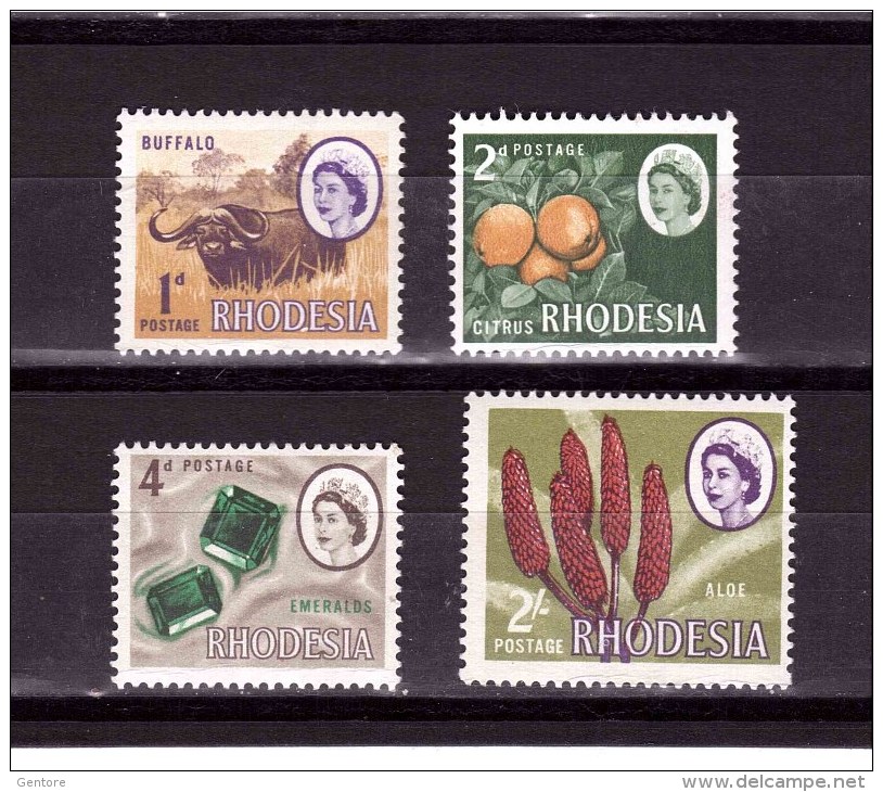 RHODESIA 1966-69 Odd Value   Yvert Cat N°130A-31A-33A-39A  Absolutely Perfect MNH ** - Rodesia Del Sur (...-1964)