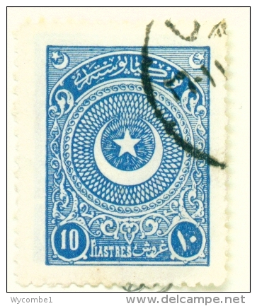 TURKEY  -  1923  Crescent And Star  10p  Used As Scan - Used Stamps