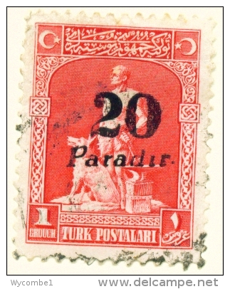 TURKEY  -  1929  Surcharge  20p On 1g  Used As Scan - Oblitérés