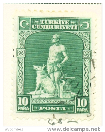 TURKEY  -  1929  Pictorial Definitive  10p  Used As Scan - Used Stamps