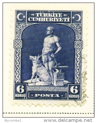 TURKEY  -  1929  Pictorial Definitive  6k  Used As Scan - Used Stamps