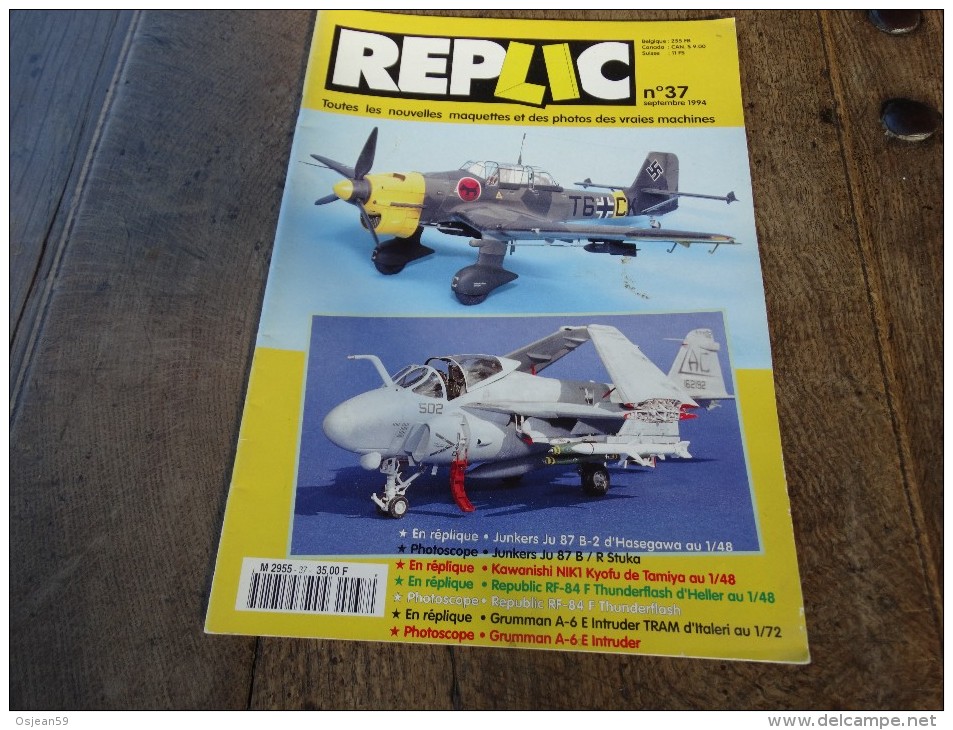 REPLIC N°37 Septembre 1994 - Literatuur & DVD