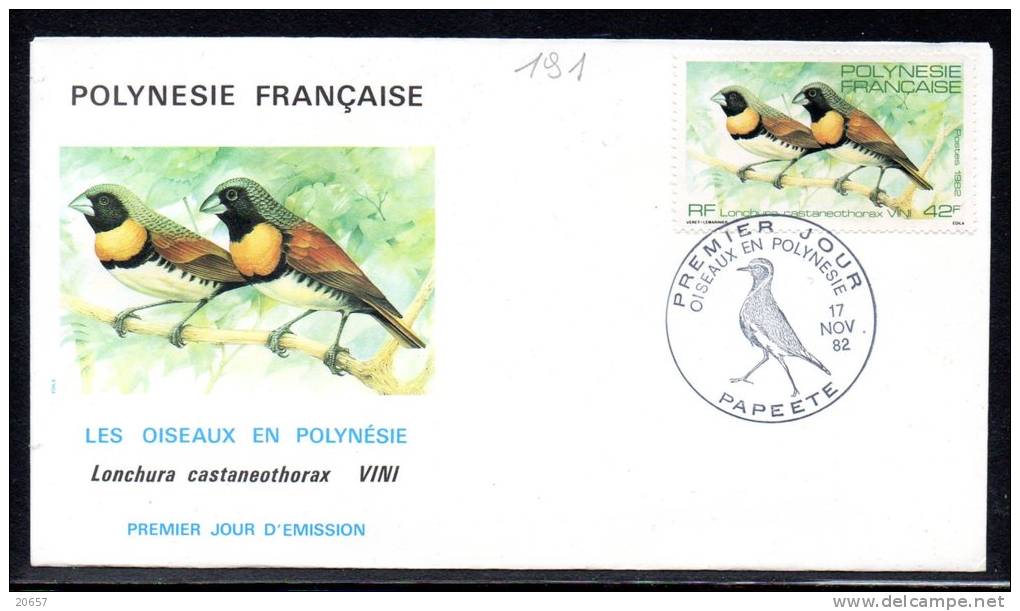 Polynésie 0191 Fdc Capucin - Autres & Non Classés