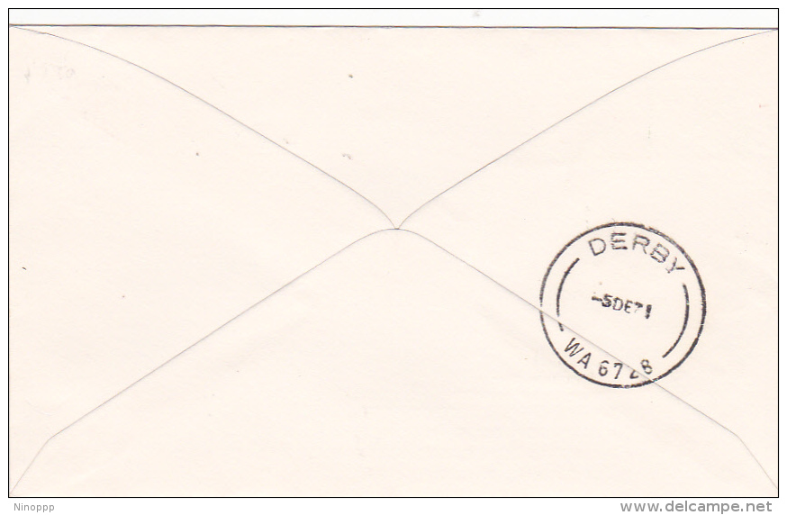 Australia 1971 50th Anniversary First Air Mail Service Geraldton-Derby Cover - Brieven En Documenten