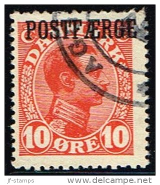 1919. Parcel Post (POSTFÆRGE). Chr. X. 10 Øre Red. (Michel: PF1) - JF158767 - Pacchi Postali