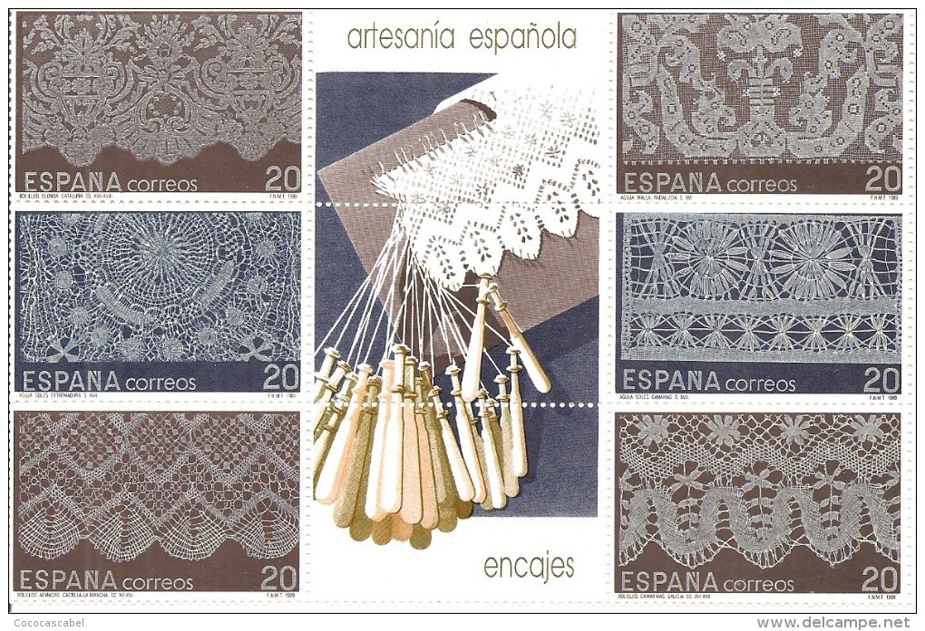 España/Spain-(MNH/**) - Edifil  3016-21 - Yvert  2629-34 - Blocks & Sheetlets & Panes