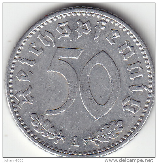 Drittes Reich 50 Reichspfennig 1941 A Ss - 50 Reichspfennig