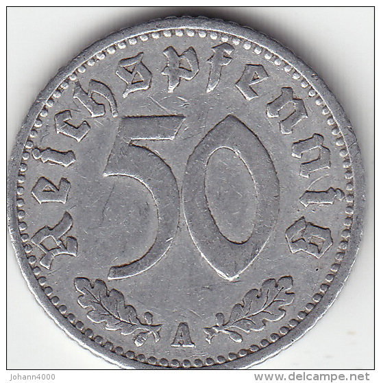 Drittes Reich 50 Reichspfennig 1940 A Ss - 50 Reichspfennig