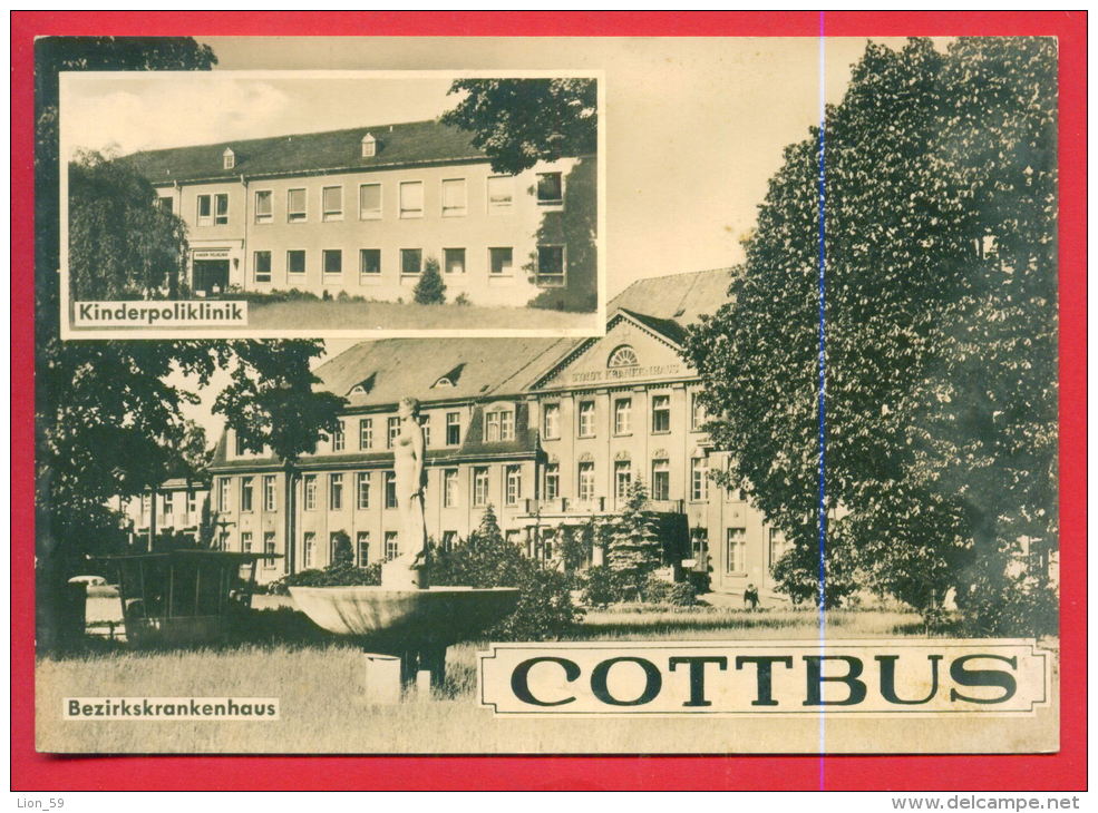 160470 / COTTBUS ( CHOSEBUZ ) - KINDEPOLIKLINIK . BEZIRKSKRANKENHAUS -  Germany Deutschland Allemagne Germania - Cottbus